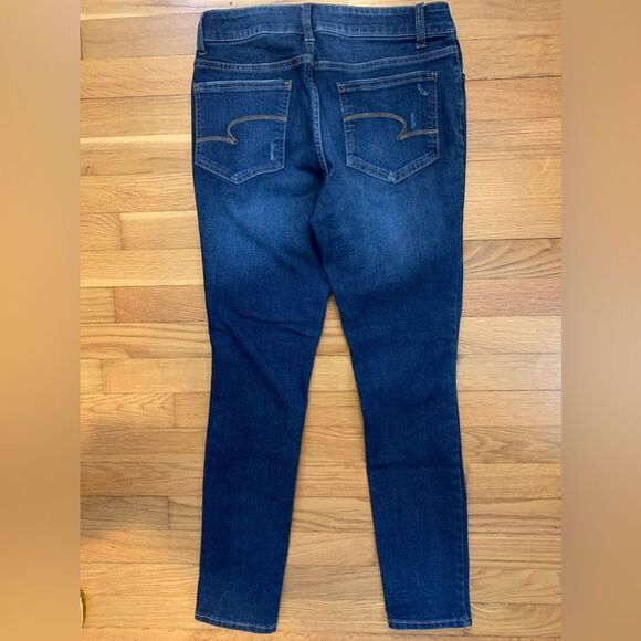 Time and Tru skinny distressed jeans blue size 4 - Picture 1 of 3